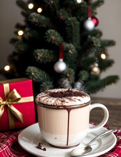 Free ai generated chocolate drink illustration