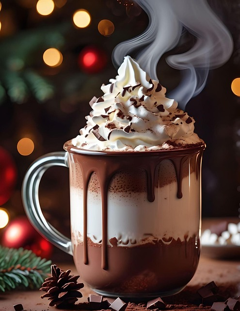 Free ai generated chocolate drink illustration
