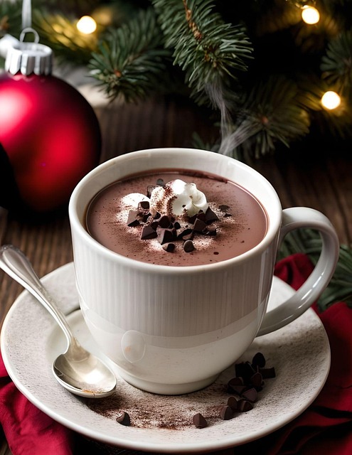 Free ai generated chocolate drink illustration