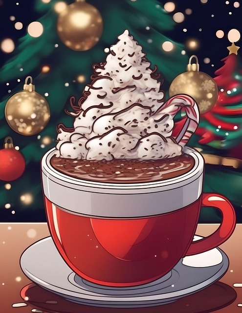Free ai generated chocolate drink illustration