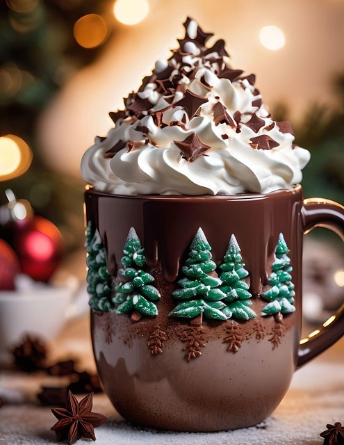 Free ai generated hot chocolate hot cocoa illustration