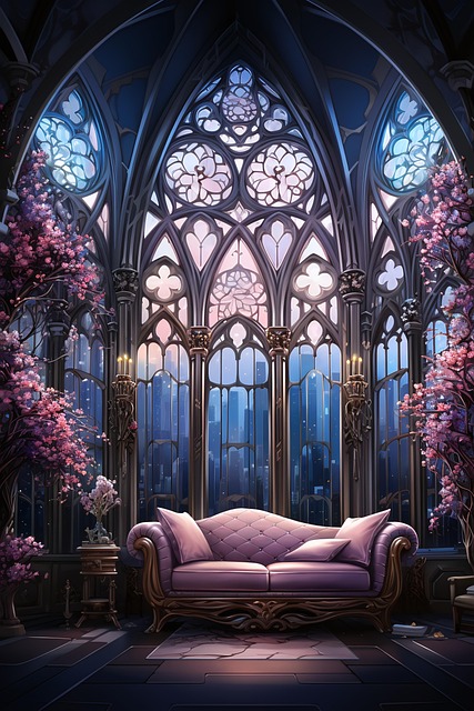 Free ai generated architecture chapel illustration