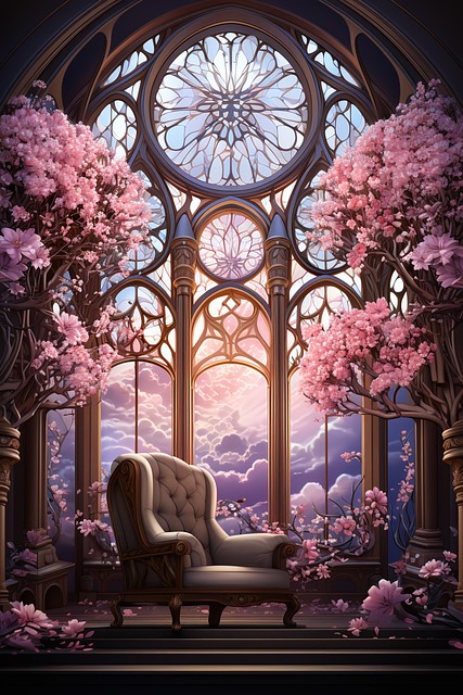 Free ai generated architecture chapel illustration