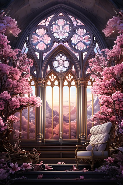 Free ai generated architecture chapel illustration