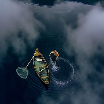 Free Aerial Lake illustration and picture