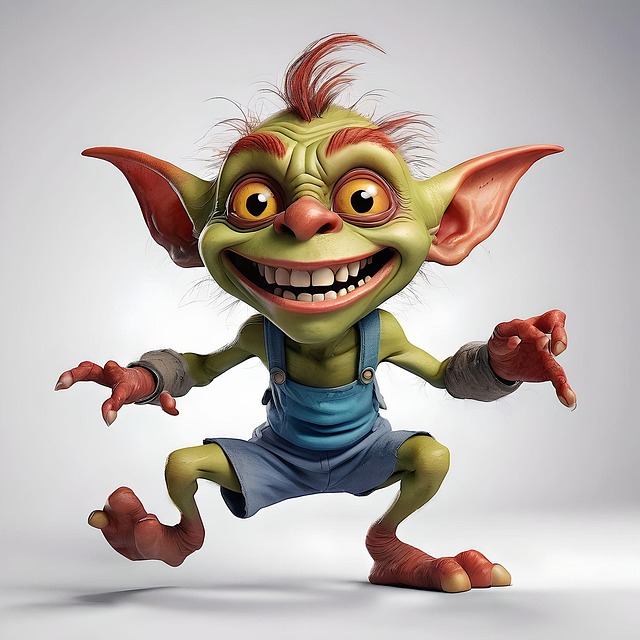 Free ai generated goblin troll illustration