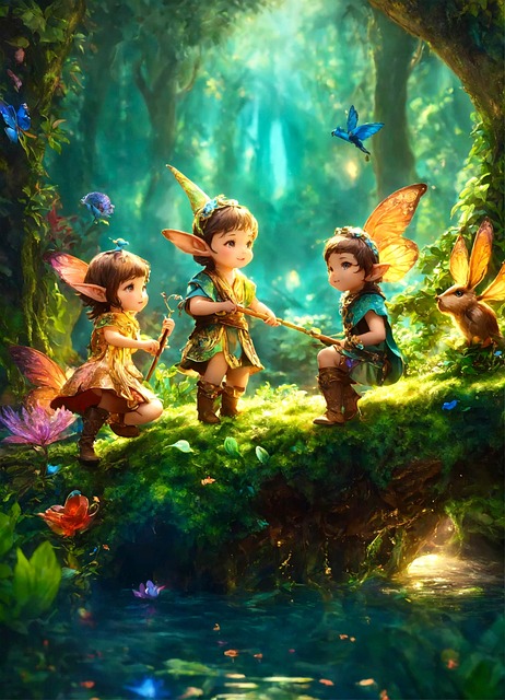 Download free HD stock image of Ai Generated Children Free ai generated children nature illustration