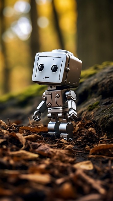 Free robot toy retro illustration
