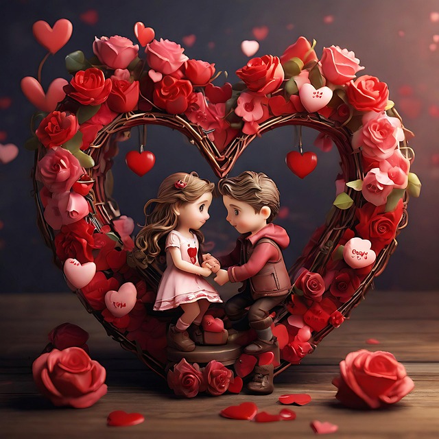 Free Ai Generated Couple illustration and picture