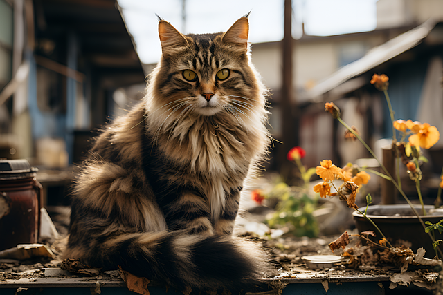 Free ai generated cat animal illustration