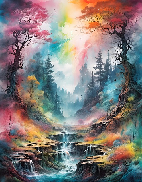 Download free HD stock image of Forest Landscape Free forest landscape nature illustration