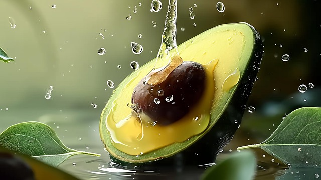 Free water fruit splash illustration