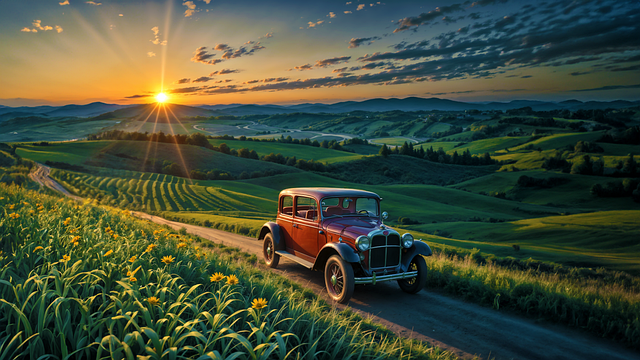 Download free HD stock image of Vintage Car Free vintage car antique illustration
