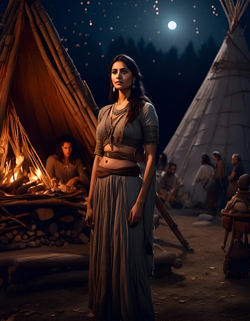 Download free HD stock image of Ai Generated Woman Free ai generated woman tribe illustration