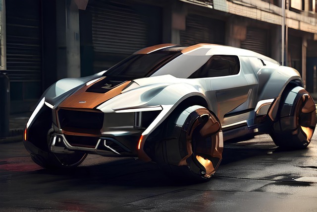 Free ai generated ford maverick car illustration