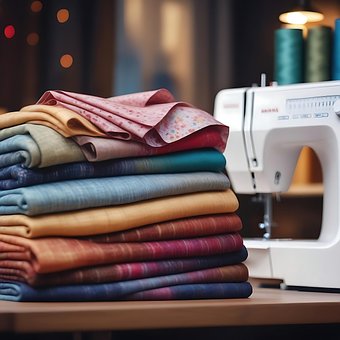 Ai Generado, Tejidos, De Coser, Máquina