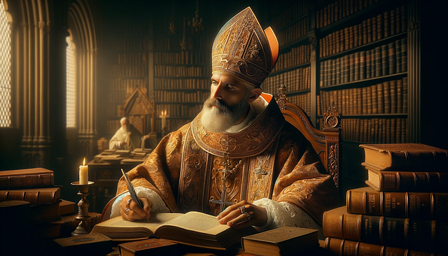 Free ai generated aint augustine man illustration