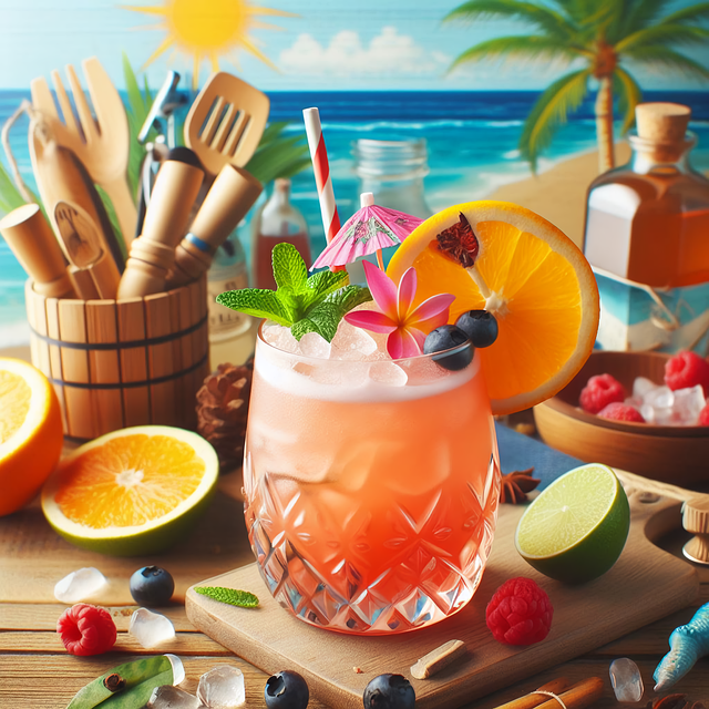 Free Ai Generated Cocktail illustration and picture