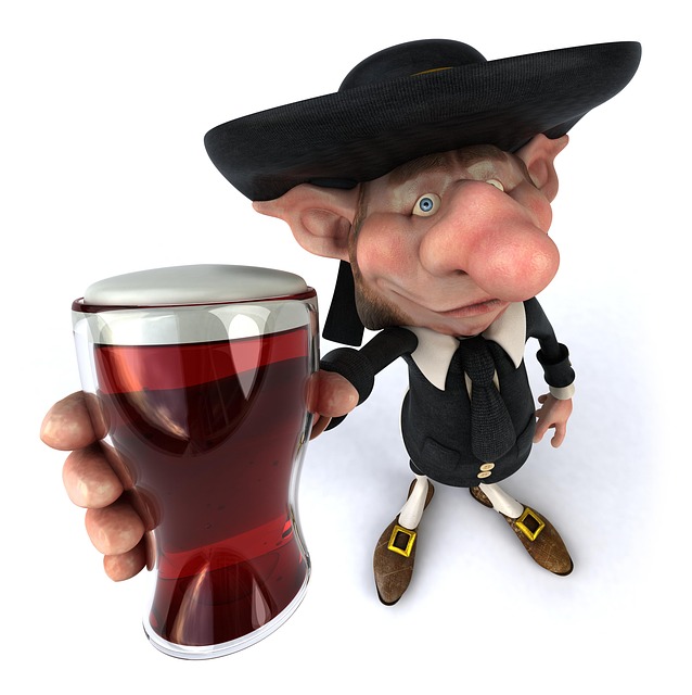 Free leprechaun goblin beer illustration