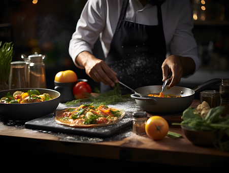 Ai Gegenereerd, Chef, Koken, Eten