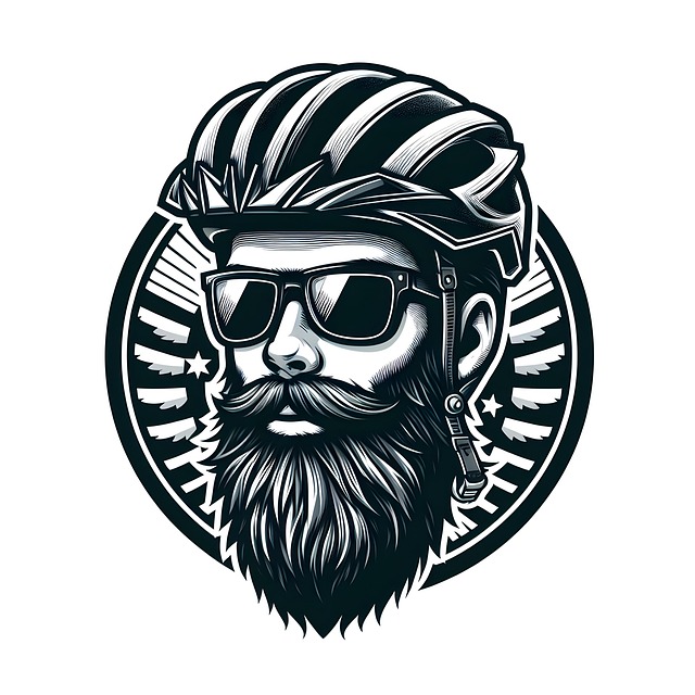 Free ai generated man bicycle illustration