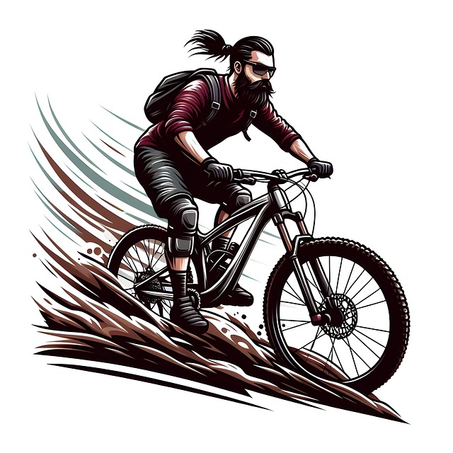 Free cycling bike bicycle illustration