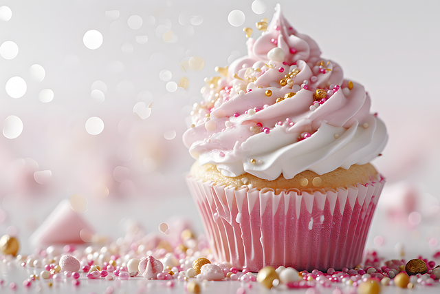 Free cupcake to bake pastries illustration