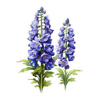 Free Delphinium Plant illustration and picture