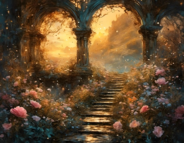 Free ai generated portal nature illustration