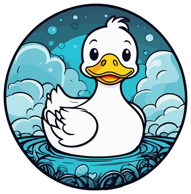 Free rubber duck yellow duck duckling vector