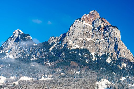 Schweiz, Alpen, Mythen, Winter