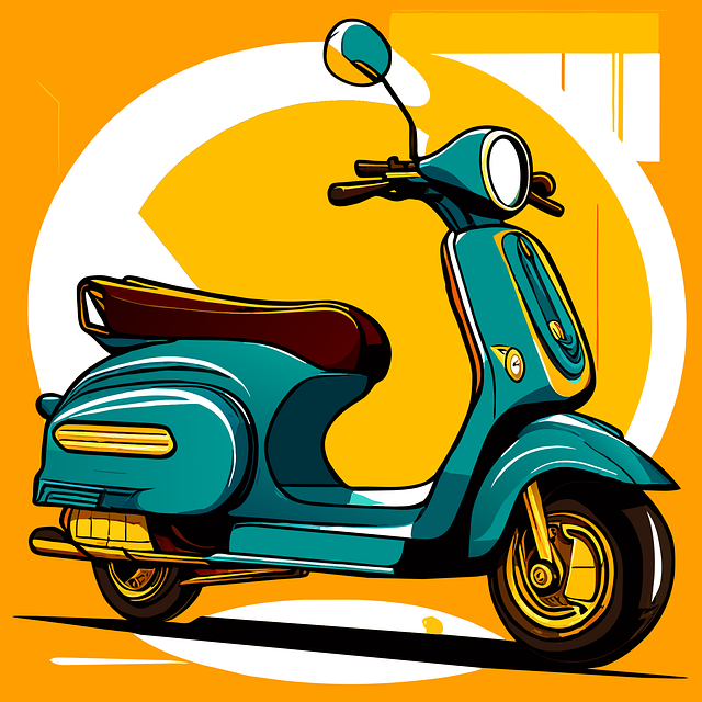 Motorsykkel, Sykkel, Kunst, Tegnefilm