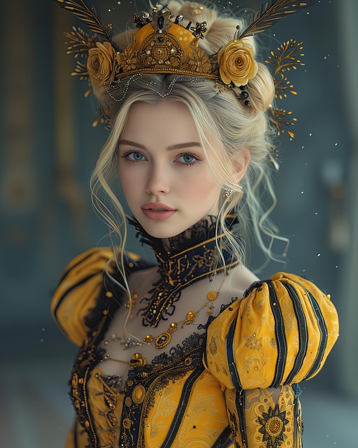 Free ai generated woman fashion illustration
