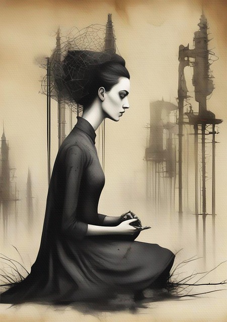 Free Dystopian Woman illustration and picture