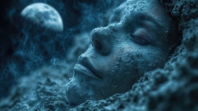 Free ai generated face soil illustration