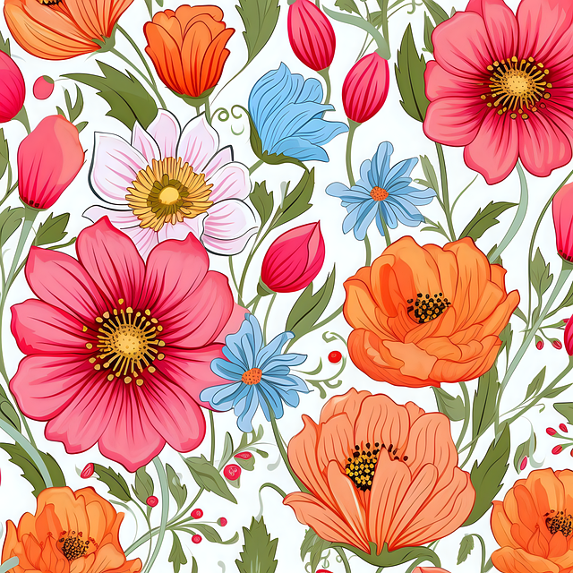 Free ai generated flowers plants illustration