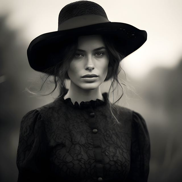Free ai generated woman hat illustration