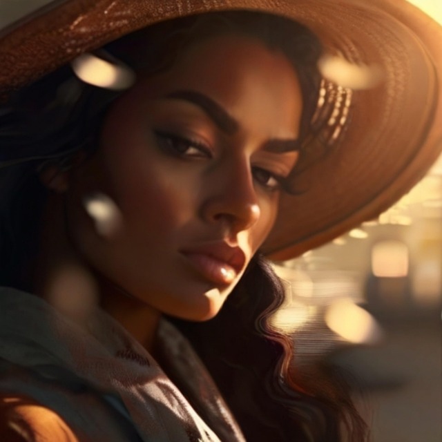 Free Woman Portrait illustration and picture