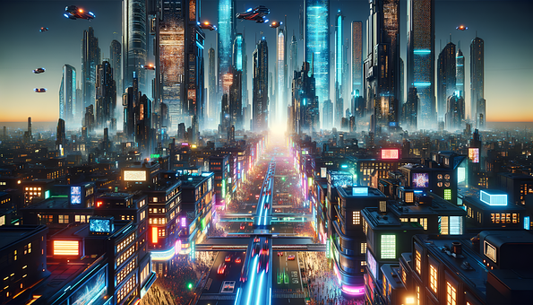 Free Ai Generated Cyberpunk illustration and picture