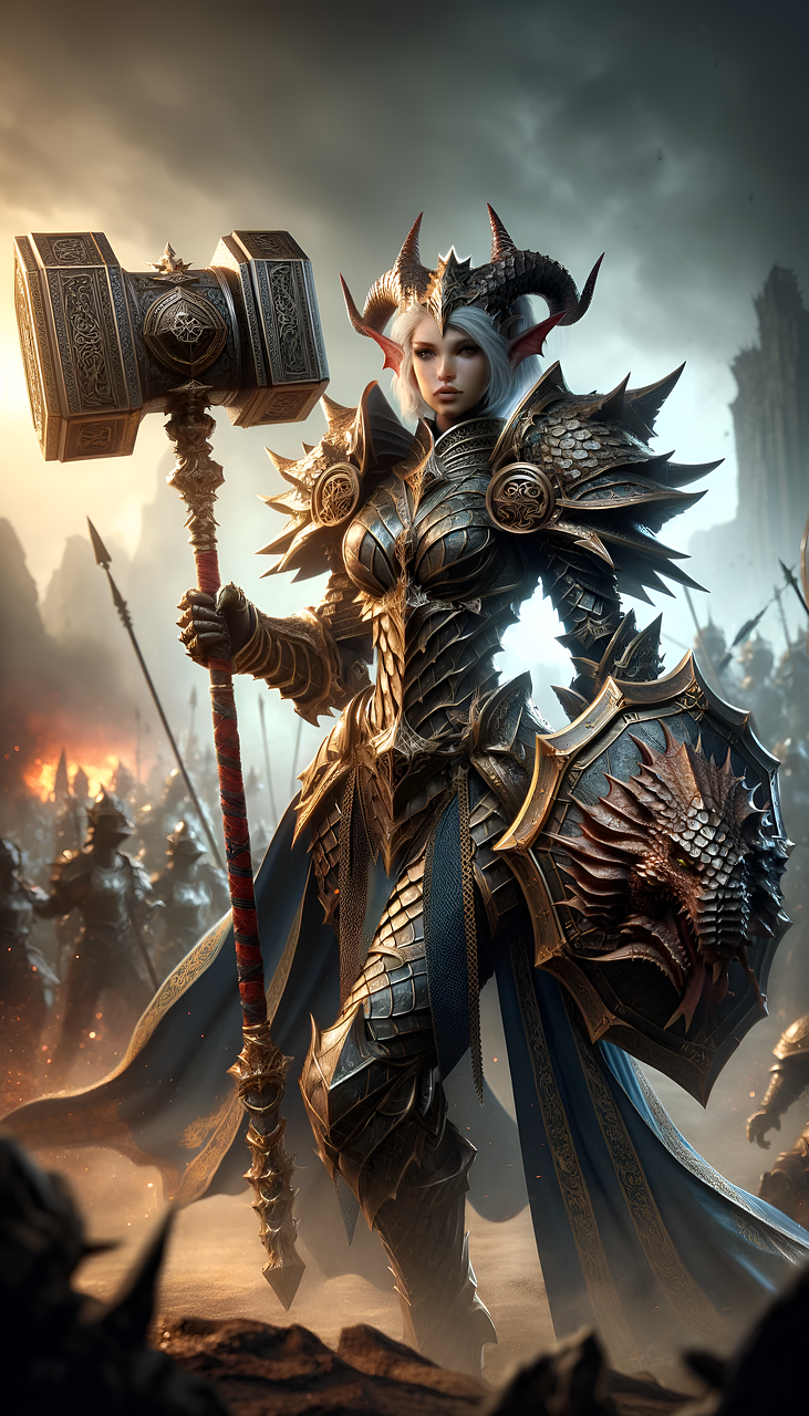 Download free HD stock image of Ai Generated Woman Free ai generated woman warrior illustration