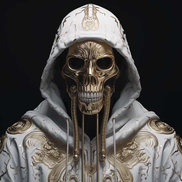 Ai Generiert, Schädel, Hoodie, Beute
