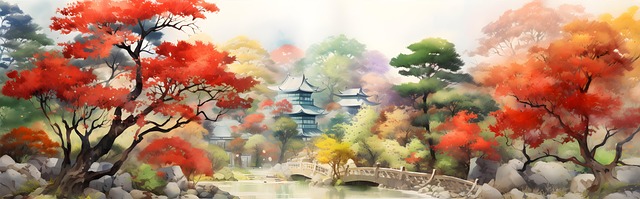 Free ai generated forest trees illustration