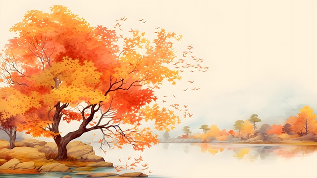 Free ai generated forest trees illustration