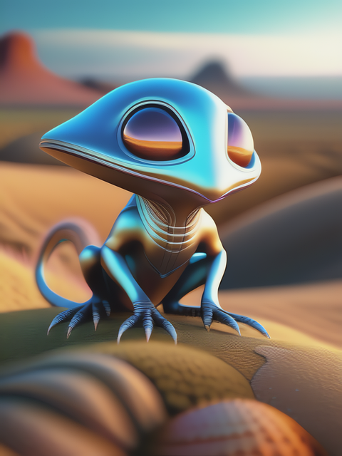 Free ai generated extraterrestrial creature illustration