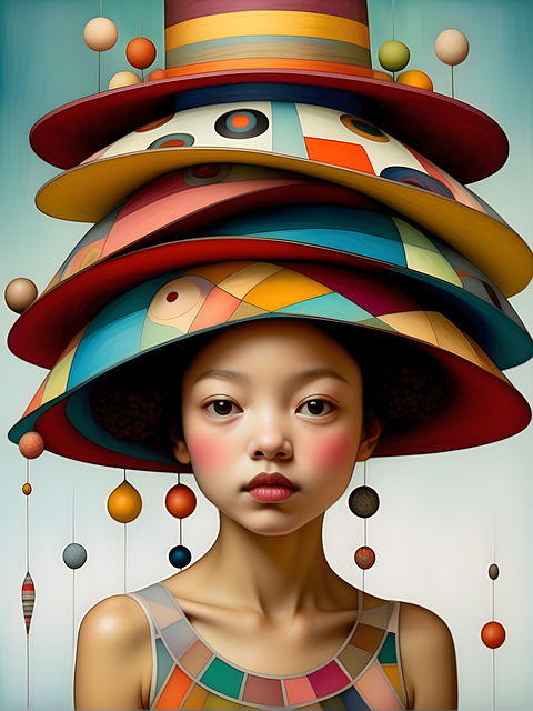 Download free HD stock image of Ai Generated Woman Free ai generated woman hat illustration