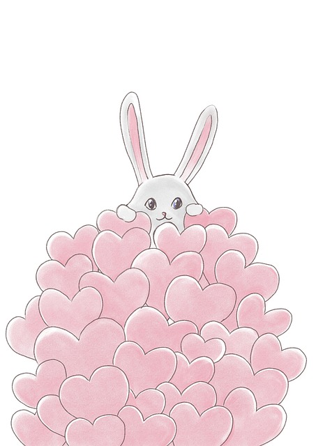 Hase, Herzen, Valentinstag, Liebe