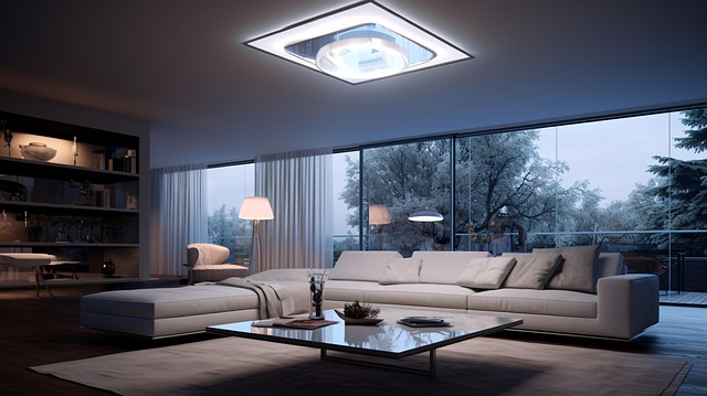 Free ai generated living room sofa illustration