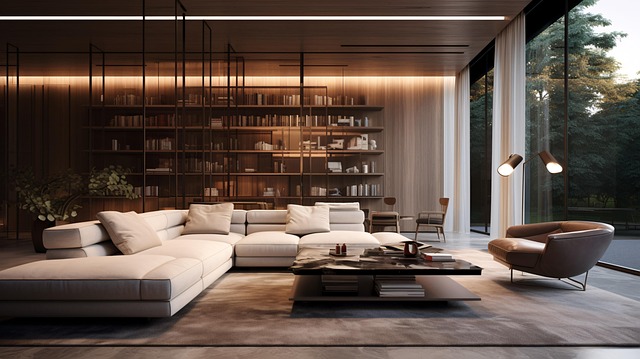 Free ai generated living room sofa illustration