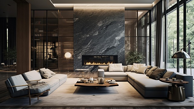 Free ai generated living room sofa illustration