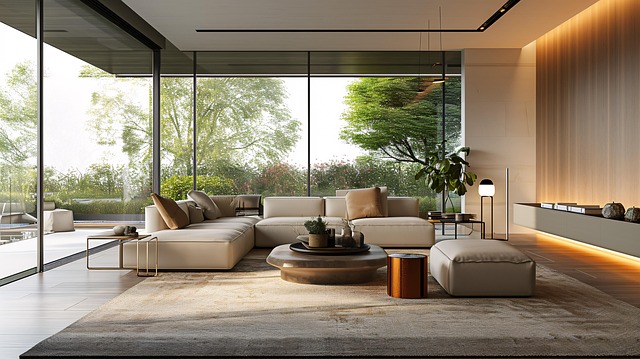 Free ai generated living room sofa illustration